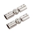 thumbnail image 2 of CHOK 2 Pieces Rod Connector Shower Room Heavy Duty Bathroom Glass Door Adjustable 19mm brushed, 2 of 9