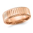 thumbnail image 1 of Bague en Acier Inoxydable Plaqué Rose pour Hommes (8mm), 1 of 5