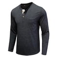 thumbnail image 5 of KIHOUT Spring Winter Sweatshirts for Men, Men Long-Sleeve Beefy Muscle Basic Solid Pure Color Blouse Tee Shirt Top Long Sleeve Round-Neck Blouses &, Size S-2XL, 5 of 5