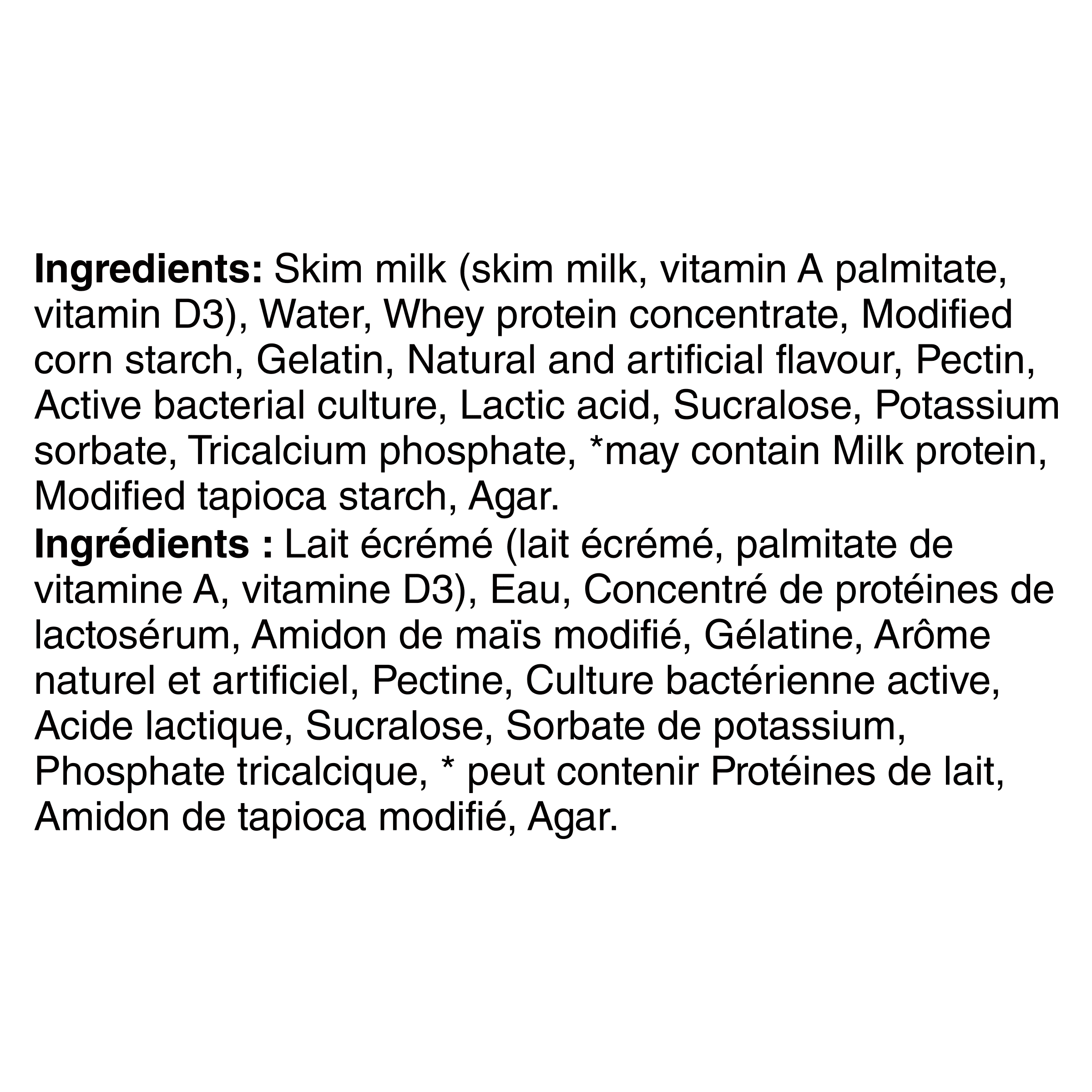 Yogourt traditionnel onctueux Yoplait Source 0 %, vanille, sans sucre ajouté, 630g