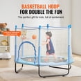 thumbnail image 4 of VEVOR Trampoline de 60 Pouces pour Enfants Mini Trampoline pour Tout-Petits avec Filet Intérieur Extérieur, 4 of 9