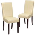 thumbnail image 1 of 2 Pk. Ivory LeatherSoft Parsons Chair, 1 of 9