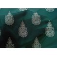 thumbnail image 4 of oneOone Cotton Silk Fabric Paisley Block Printed Fabric 1 Yard 42 Inch Wide, 4 of 4