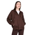 thumbnail image 1 of No Boundaries Women's Oversized Full Zip Hoodie, 1 of 6