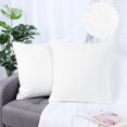thumbnail image 1 of PiccoCasa Set of 2 Soft Water Repellent Throw Pillow Covers White 20x20 Inch, 1 of 7