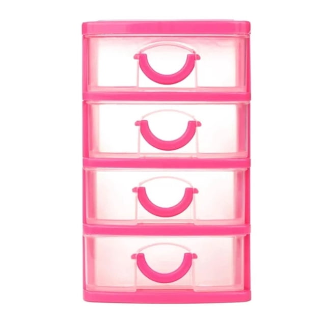 Harpily 4 Layer Stack & Carry Box Plastic Multipurpose Portable Storage Container Box Handled Organizer Storage Box For Organizing Stationery Sewing Art Craft Jewelry And Beauty Suppli