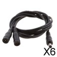 thumbnail image 1 of DYNWAVECA 3-6pack DC Power 5.5x2.1mm 1 Male Plug To 2 Female Jack Cable Splitter Adapter 6 Pcs, 1 of 9