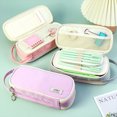 thumbnail image 4 of tredstone Linen Durable Pen Bag With Six Layers Of Classified Storage For Easy Organization Large Pencil Case Sapphire blue, 4 of 6