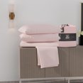 thumbnail image 1 of Super-Soft & Cozy Knitted Jersey Sheet Set, Queen, Blush by Color Sense, 1 of 8