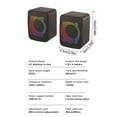 thumbnail image 3 of Birdeem Usb Powered Computer Speakers with Dynamic Rgb Lights,Wired 3.5Mm Stereo Sound for Desktop Pc Laptop,Mini Gaming Multimedia Speakers,Enhanced Bass, 3 of 9
