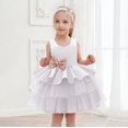 thumbnail image 1 of Robe Petite Fille à Volants Robe Bébé en Tulle Robes de Printemps pour Filles Robe d'Anniversaire pour Tout-Petit Robes Bébé Fille 90, 1 of 3