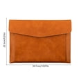 thumbnail image 3 of Magnetic Lock Leather File Bag - A4 Paper Document Holder with Secure Closure, Imitation Leather Briefcase Folder for Business, Office, School, Water-Resistant and Professional Design, 3 of 9
