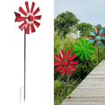 thumbnail image 2 of 28in Wind Sculpture Metal Windmill Wind for Backyard Outdoor Decor Red, 2 of 7