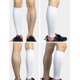thumbnail image 2 of WZXFASHION Calf Compression Sleeve Leg Performance Support Shin Splint & Calf Pain Relief Clothing Shoes & Accessories White M, 2 of 2