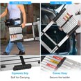 thumbnail image 5 of 12.5 FT Stainless Steel Telescoping Ladders - One-Button Retraction Collapsible Extension Ladder for Home,RV,Attic,Lasts 330 LBS with Balance Bar and Wheels, 5 of 5