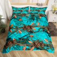 thumbnail image 2 of Erosebridal Housse de Couette Botanique Rustique Simple, Housse de Couette Arbre de Ferme Simple, Bleu, Réversible 2 Pcs (Sans Couette), 2 of 6