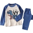 thumbnail image 1 of Pyjamas pour Enfants Assortis Doux et Chauds à Manches Longues pour Bébé Fille Bleu 7-8 Ans, 1 of 3