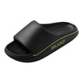 thumbnail image 1 of PEASKJP Men's Slip-Ons Slippers Memory Foam Adjustable Comfort Athletic Slide Sandals, Black 43, 1 of 5