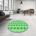 thumbnail image 4 of Ahgly Tapis Rectangulaire Lavable en Machine Intérieur Vert Jade Transitionnel, 3 Pieds x 5 Pieds, 4 of 7