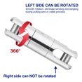 thumbnail image 3 of Unique Bargains 3T (6614Lbs) Cable Pulling Swivel Wire Breakaway Swivel Wire Line Rope Ball Bearing Swivel, 3 of 7