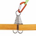 thumbnail image 4 of Octopus Deck Peg Spiral Shaped Adjustable Spring Durable Outdoor Camping Octopus Rope Buckle with Carabiner Hook for Hiking, 4 of 7