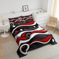 thumbnail image 4 of Erosebridal Geometric Stripes Comforter Sets,Abstract Artwork Comforters & Duvets,Ultra Soft Reversible Bedding Comforter Set,Teenager Bedroom Decor,2pcs, 4 of 8