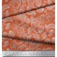 thumbnail image 3 of Soimoi Cotton Cambric Fabric Paisley Block Printed Fabric 1 Yard 56 Inch Wide, 3 of 3
