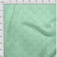 thumbnail image 4 of oneOone Rayon Green Fabric Floral Sewing Craft Projects Fabric Prints By Yard 56 Inch Wide, 4 of 4
