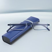 TR90 Reading Glasses for Men with Metal Frame High Definition Lenses Portable Case for Seniors