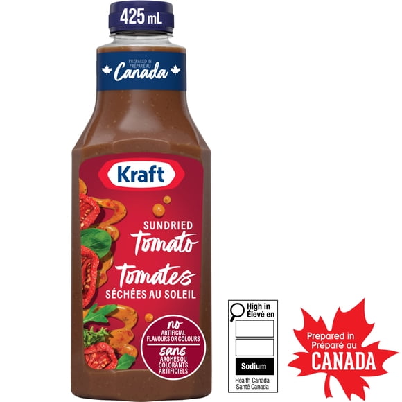 Kraft Sundried Tomato & Oregano Salad Dressing, 425 mL Bottle