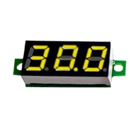 3 Wire Digital Voltmeter 0 28 inch DC 0 100V with Reverse Polarity Protection for Car and Motorcycle Battery Voltage Measurement