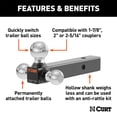 thumbnail image 2 of Curt Hitch 45001 Trailer Hitch Ball Mount, 2 of 2