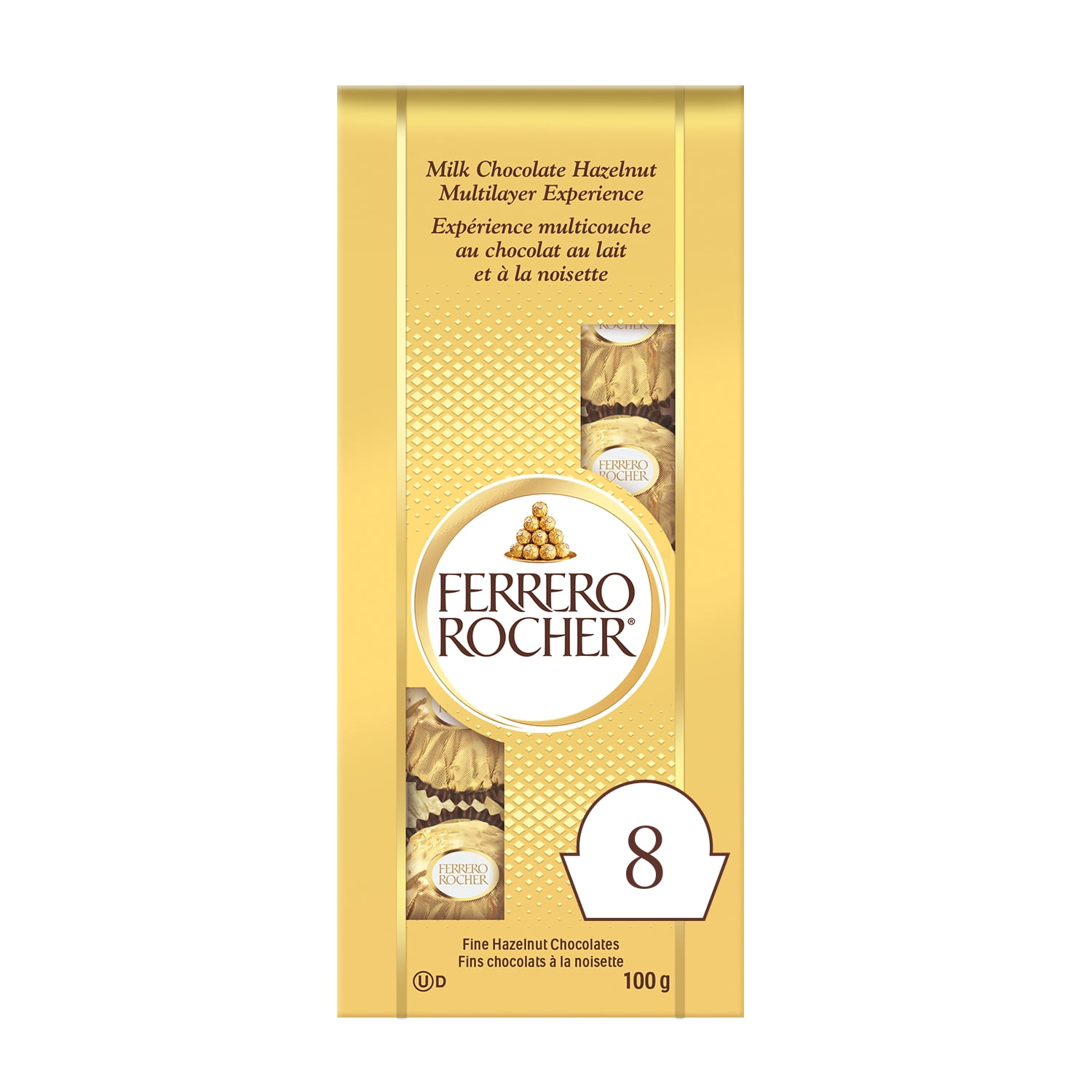 FERRERO ROCHER Fine Hazelnut Milk Chocolate Bag