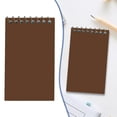 thumbnail image 2 of 3x5 Inch Top Bound Spiral Memo Pads, Pocket Mini Notebooks, Portable Wire Binding Note Book,50 Sheet Per Pad Small Jotter for On The Go Quick Note Task Draft & Temporary Information Recording,Coffee, 2 of 9