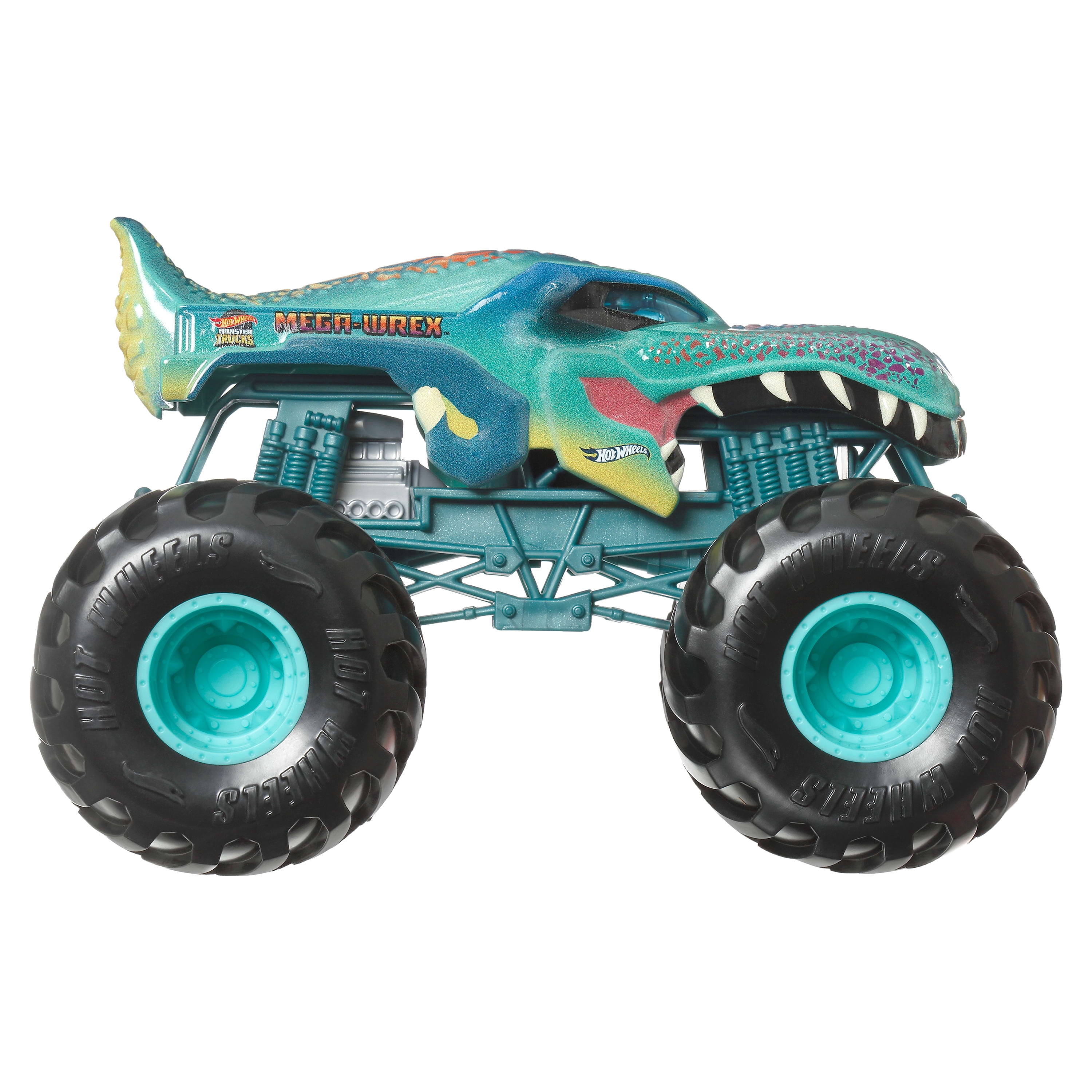 Hot Wheels Monster Trucks, Oversized Monster Truck in 1:24 Scale, Mega-wrex