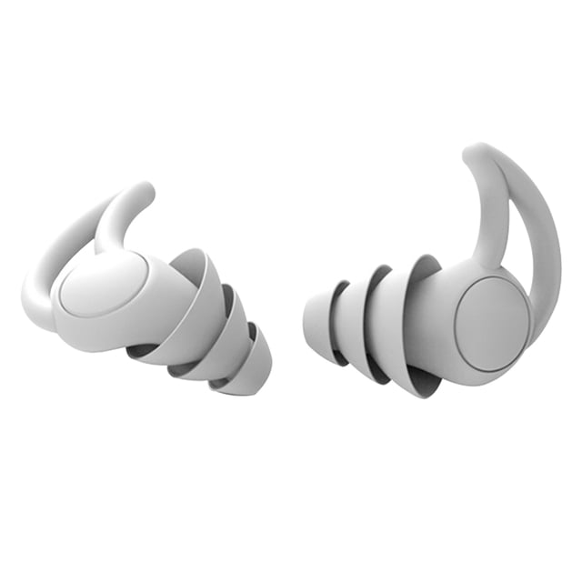 Sleeping Earplugs Silicone Earbuds Noise Reduction Reusable Earplugs Reduction Earplug; for Office Home, Gray, 3 Layers
