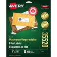 thumbnail image 1 of Avery Waterproof Labels, 1" x 2⅝",  for Laser Printers - 35520, 1 of 7