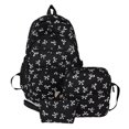 thumbnail image 1 of Korean Fashion Bow Print Women Fashion Backpack Set Simple Student Schoolbag Three Set for School Use, 1 of 6