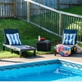 thumbnail image 4 of Sunnydaze 5-Position Adjustable Sun Lounger Polypropylene Resin - Black, 4 of 10