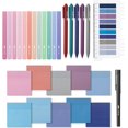 thumbnail image 1 of - Aesthetic Book Annotation Kit Aesthetic Highlighters and Gel Pens Transparent Sticky Notes Transparent Sticky Tabs for Books No Bleed Highlighters for Bible Pages No Bleed, 1 of 6