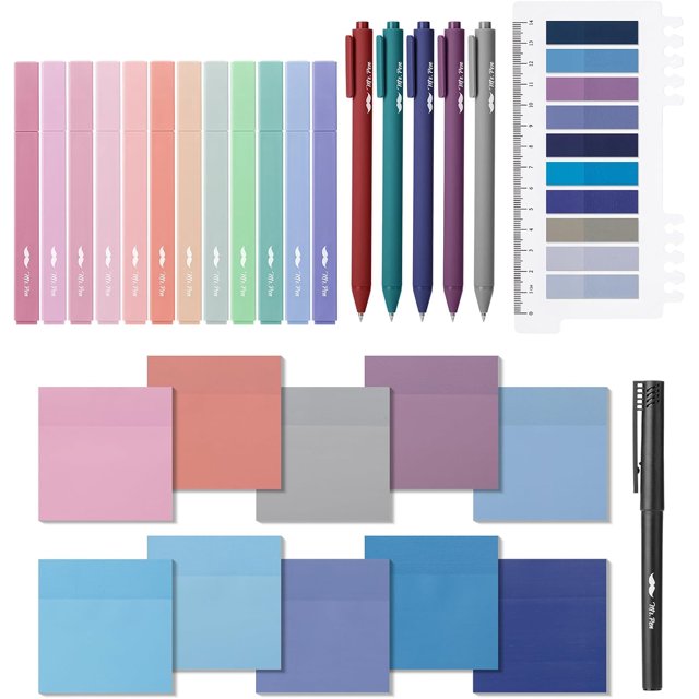 - Aesthetic Book Annotation Kit Aesthetic Highlighters and Gel Pens Transparent Sticky Notes Transparent Sticky Tabs for Books No Bleed Highlighters for Bible Pages No Bleed