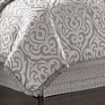 thumbnail image 4 of Five Queens Court Lafayette 4 Piece Comforter Set, Silver, Queen 92X96, 4 of 10