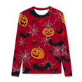 thumbnail image 4 of MKOSPLRT Pyjamas d'Halloween pour Enfants 3-15 Ans Chandails à Manches Longues Bas Resserré Pjs Joggers Mignons Imprimé Citrouille Fantômes Vêtements de Nuit Vêtements de Détente pour Fille Garçon, 4 of 5