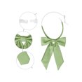 thumbnail image 3 of INSPIRE CHIC Women's Bow Ties Solid Color Western Ribbon Pre-Tied Bowties Yellow Green One Size, 3 of 6