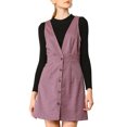 thumbnail image 2 of INSPIRE CHIC Women's Overall Suspender Check Houndstooth Pinafore Dress, 2 of 6