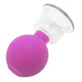 thumbnail image 4 of Unique Bargains 1 Pc Convenient Cupping Facial Tools for Beauty Parlor 1.42" Purple Silicone Glass, 4 of 5