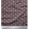 thumbnail image 1 of Soimoi Poly Georgette Fabric Geometric Small Printed Craft Fabric by The Yard 52 Inch Wide, 1 of 3