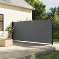 thumbnail image 1 of vidaXL Auvent Latéral Rétractable Anthracite 180x500 cm, 1 of 5