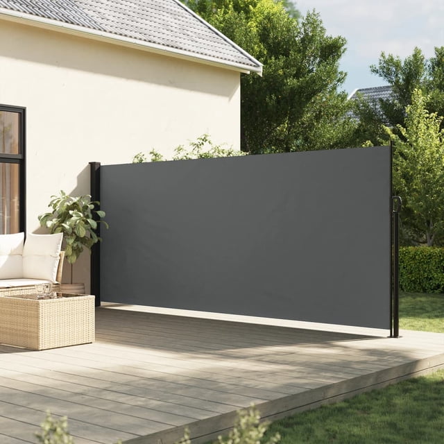 vidaXL Auvent Latéral Rétractable Anthracite 180x500 cm