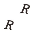 thumbnail image 3 of Youkk Iron Decoration Doorplate Durable And Rustproof Wide Application Not Easy To Fade Metal Metal Letters House Numbers B17--R 2Set, 3 of 6